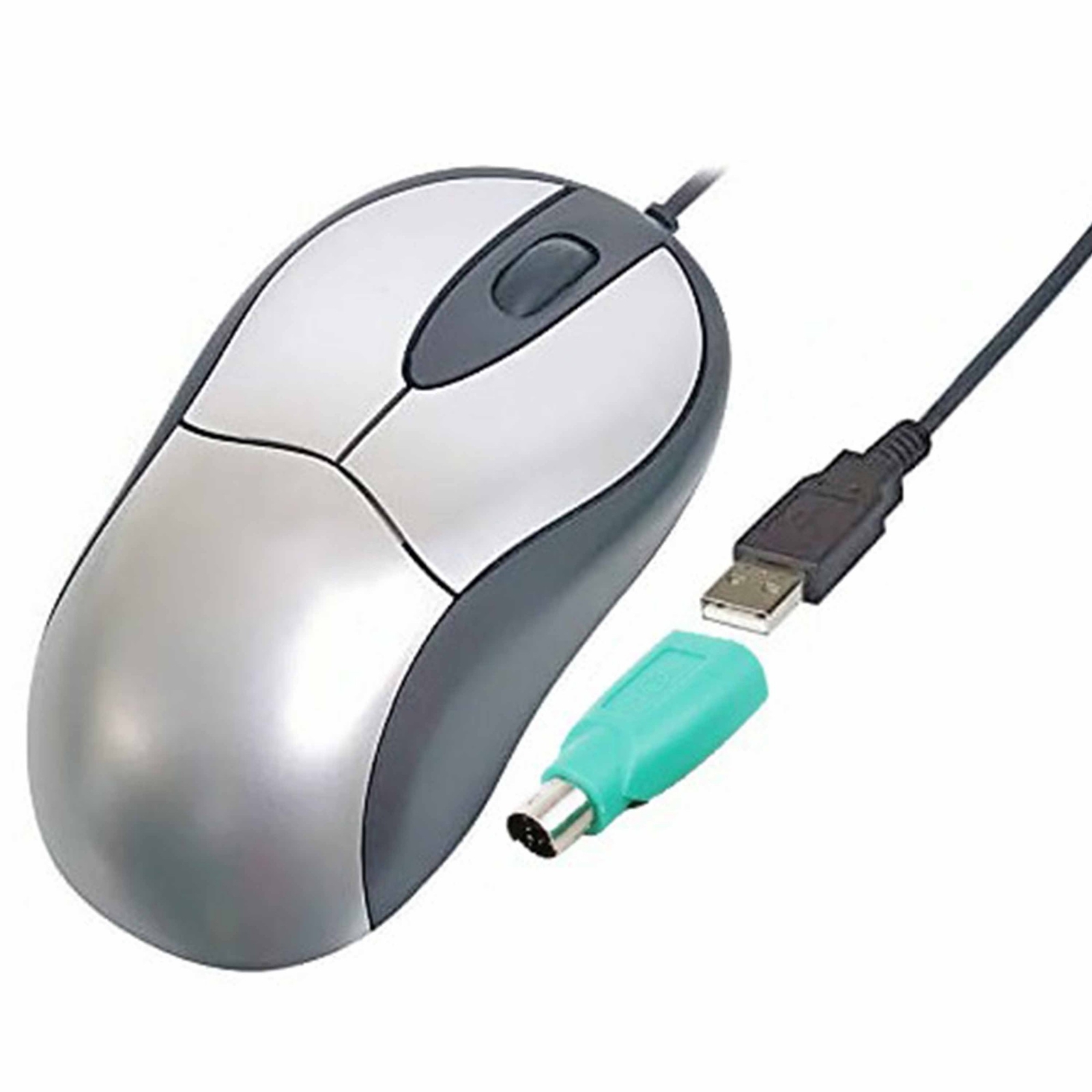 Mouse Ottico Usb Ps/2 Combo Digitus Da-20116 Ergonomico Alta Precisione_