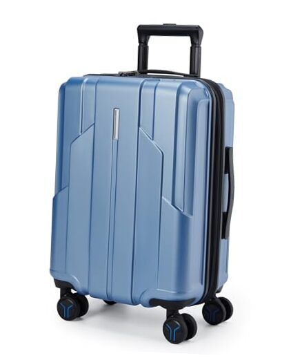 20-inch Blue Airline Approved Carry-On Luggage 22x14x9 100% PC-image