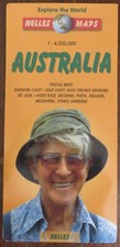 Fold-out Map: Australia, Nelles Maps, Sydney, Alice Springs, Melbourne, Perth