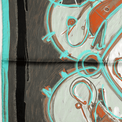 Hermes Scarf NEW SPRINGS 90cm Silk Carre Foulard RYBALTCHENKO - Bild 6 von 7