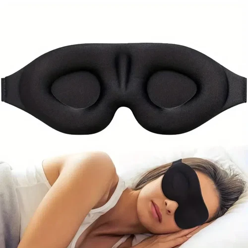 3D Sleep Mask For Men & Women Eye Mask For Sleeping Blindfold Travel Accessories - Picture 6 of 8