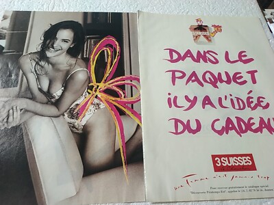 advertising paper underwear women 3 Swiss 1991