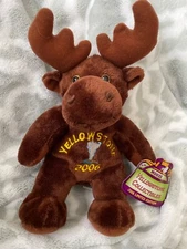 Plush Brown Moose YELLOWSTONE The RGU Group 9 Inches Souvies NEW with tags