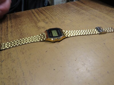 Casio A159WGE 593 Vintage Collection Gold Japan Digital Watch
