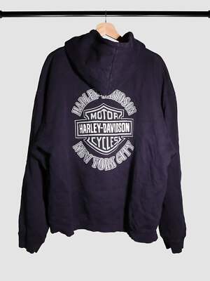 パーカー・フーディ HUECLOSET American harley hoodie Harley Davidson New York City Hoodie (2XL) | eBay