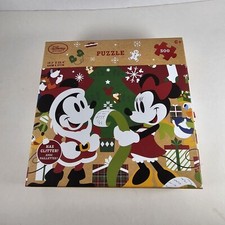 Disney Store Minnie and Mickey Mouse Christmas Puzzle 500 Piece 2016