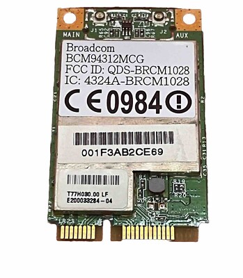 Broadcom BCM94312MCG Mini PCI-E WLAN-Karte | 802.11 b/g