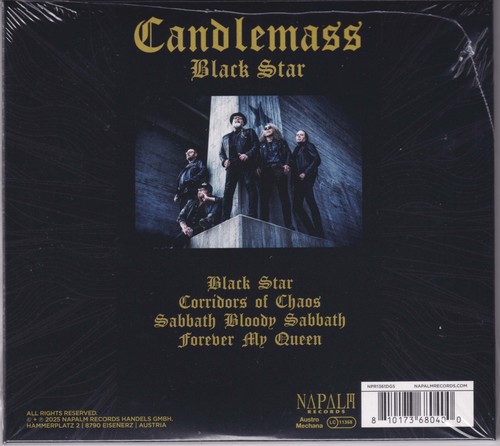 Candlemass 2025 MCD - Black Star (Ltd. Digisleeve) Krux/Count Raven - Sealed - Picture 2 of 2
