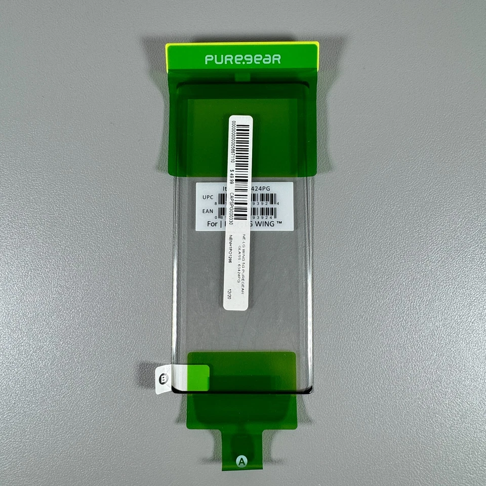 Protectores de pantalla Pure Gear para LG Wing - 3x HD vidrio transparente | pantalla curva 6,8 Foto 3 de 4