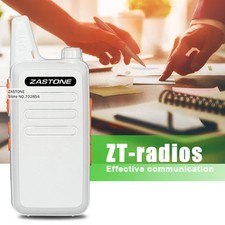 Zastone ZT-X6 UHF Portable Mini Radio 16CH Two Way Walkie Talkie White X6 Radio