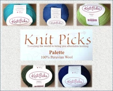 1 Ball – 5 Colors Available - Palette by Knit Picks (100% Peruvian Wool)
