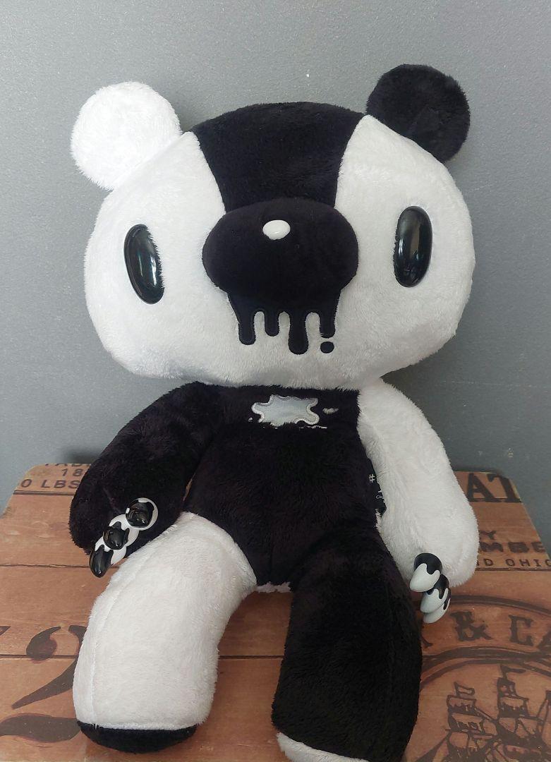Chax-GP Gloomy Bear Plush #520 XL Crazy Monotone Black Forehead 18