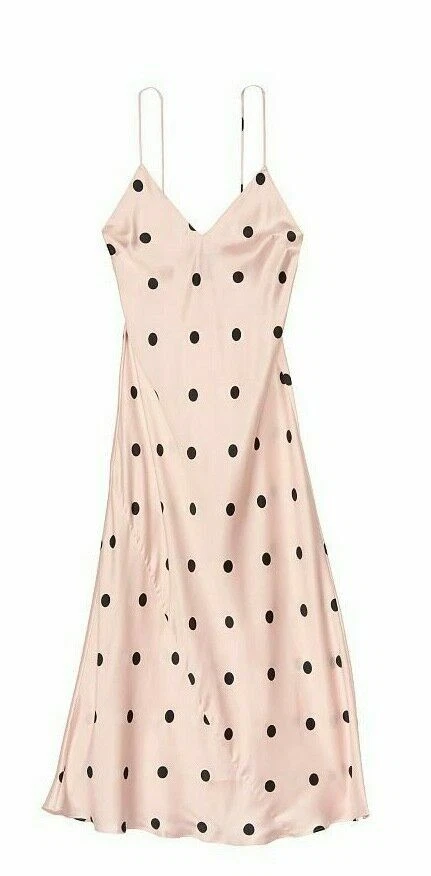 UNDERCOVER NUOVO Abito Victoria's Secret Lavabile Seta Midi Slip Molti Colori S M NUOVO