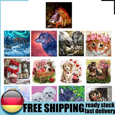 5D DIY Cross Stitch Embroidery Fantasy Animal Diamond Arts Kits for Adults Kids