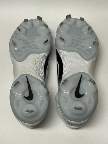 Nike Alpha Huarache Elite 4 Low Baseball Cleats White Black FD2745-101 Size 10 - Picture 7 of 7