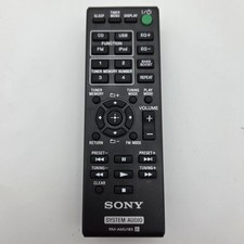 Genuine Sony RM-AMU185 Remote Control For Sony Audio Systems - Tested - Black