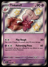 Tinkatuff 166/091 PAF Paldean Fates Shiny Rare Pokemon Card - NM