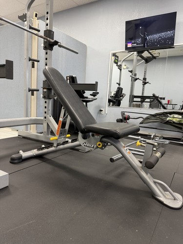 HOIST Adjustable Incline/Decline Weight Bench, Metal, Gray/Black Indoor