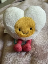 Authentic Jellycat Amuseables Heart Egg Sold Out NWT