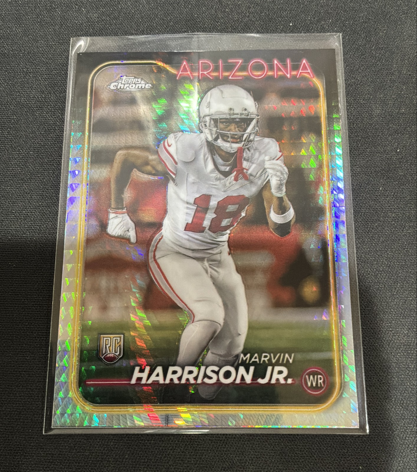 2024 Topps Chrome - Rookies Marvin Harrison Jr. #204 Prism Refractor (RC)