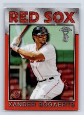 Xander Bogaerts 2021 Topps Chrome Ben Baller 1986 Orange Refractor SN #/25