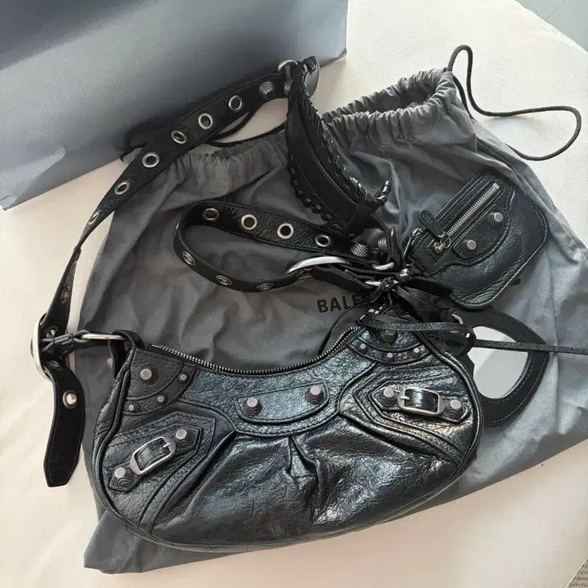 Balenciaga Le Cagole XS Black Crossbody Bag Authentic