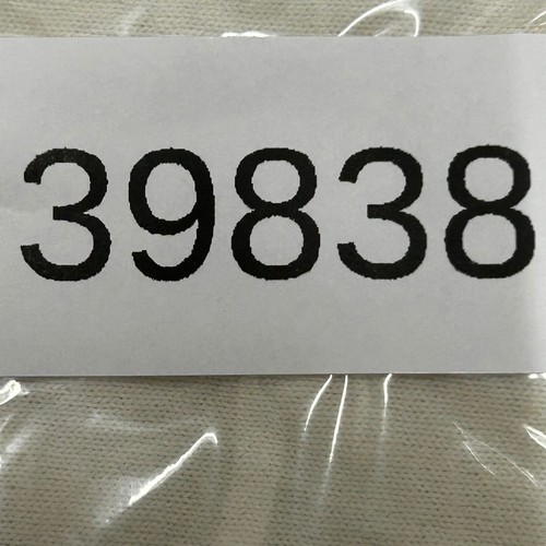 Cream Fruit of the Loom men’s XXL T-shirt with black “39838” label and white bridges of Madison County USA text.