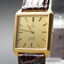 [Near Mint+] Montre Femme Vintage 1980 OMEGA De Ville Cal.1365 Quartz Gold 23mm