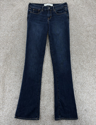 #ad #ad Abercrombie amp; Fitch The Aamp;F Skinny Boot Jeans Womens 2R Blue Dark Wash Stretch $22.98