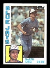 Garth Iorg Autographed 1984 Topps Card #39 Toronto Blue Jays