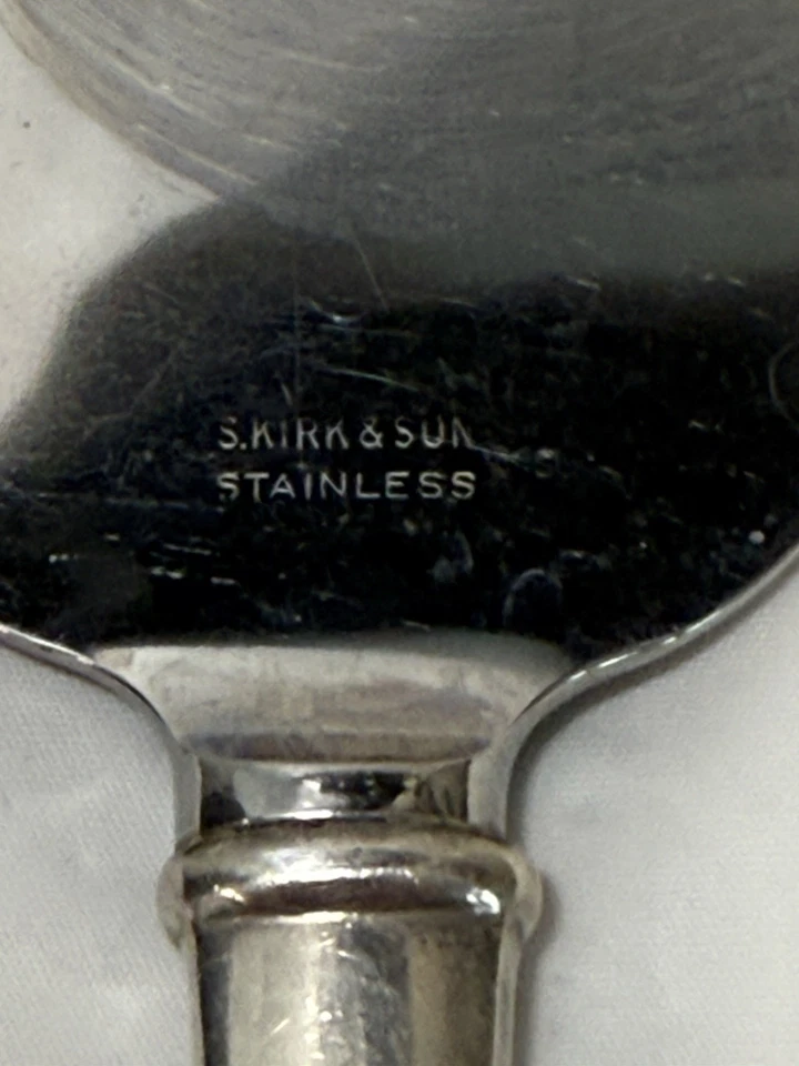 Cuchillo para pastel o pastel de plata esterlina S Kirk Wadefield servidor 10" Foto 3 de 4