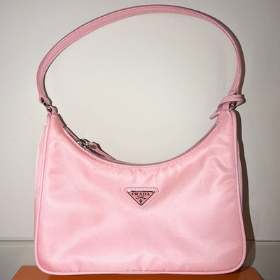 Prada Women's Re-Edition 2005 Re-Nylon Mini Bag Silver hardwear