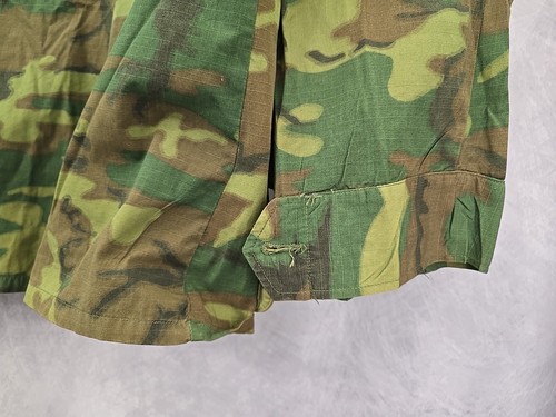 Coat Man's Camo 1969 Wind Resistant Poplin Class 2 Medium Long ERDL Cag Sof Seal - Picture 5 of 8