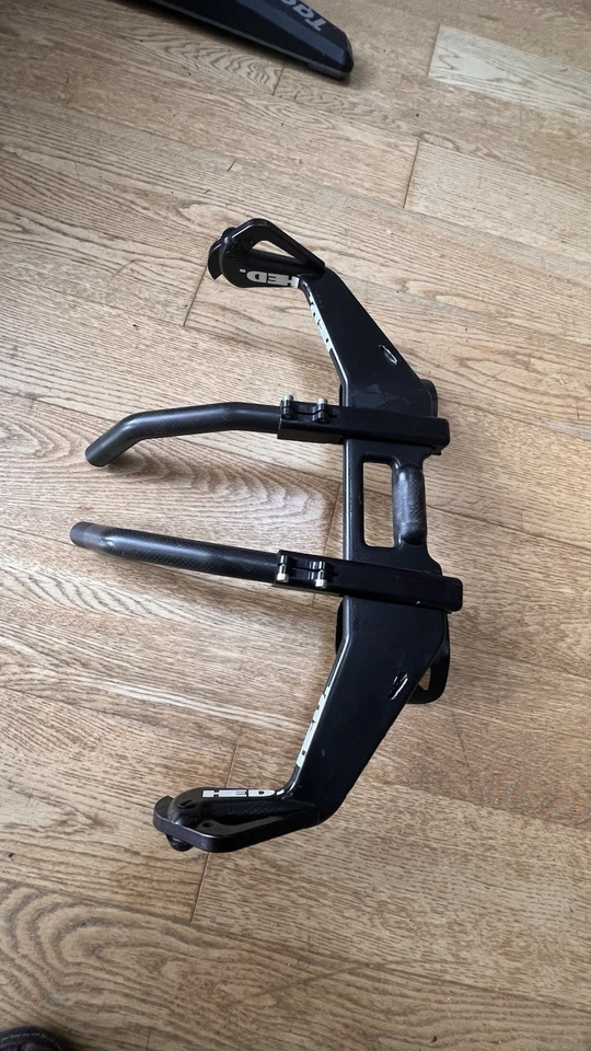 HED TT Carbon Base Bar And Extensions 25.4mm Retro Time Trial Triathlon Bars - Image 4 of 4