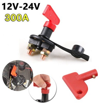 12V 24V 300A Auto Batterie Hauptschalter Trennschalter 2-Pol Schalter Boot KFZ