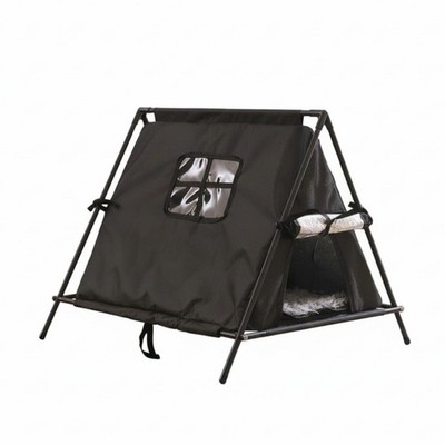 Cat Tent with Bed Liner Enclosed Pet Tent with Window Pet Cave Reflective Cat