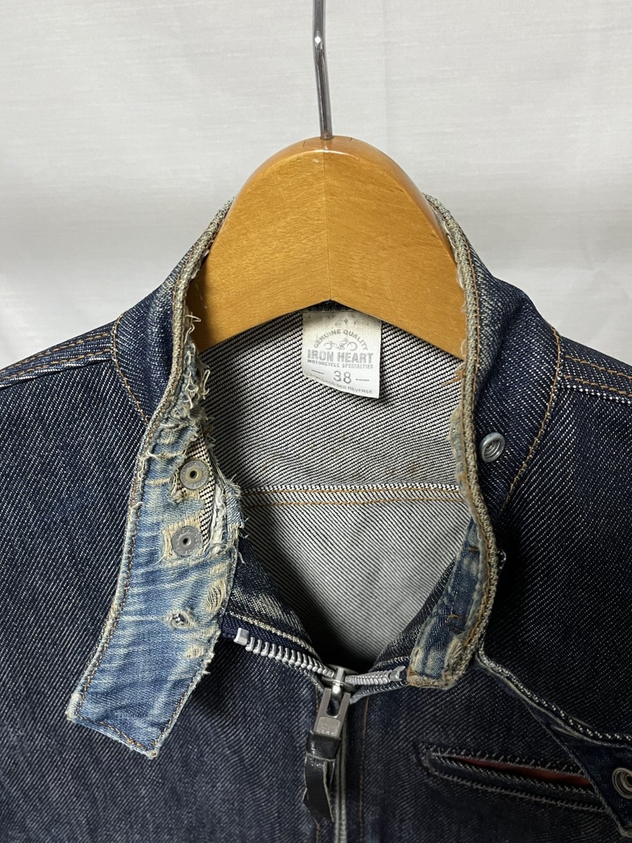 IRON HEART Lot 527 21oz Extra Heavy Denim Single Riders Biker