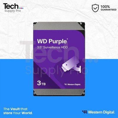 WD33PURZ Western Digital Purple 3TB SATA 5.4K RPM 6GB/s 3.5'' Hard Drive