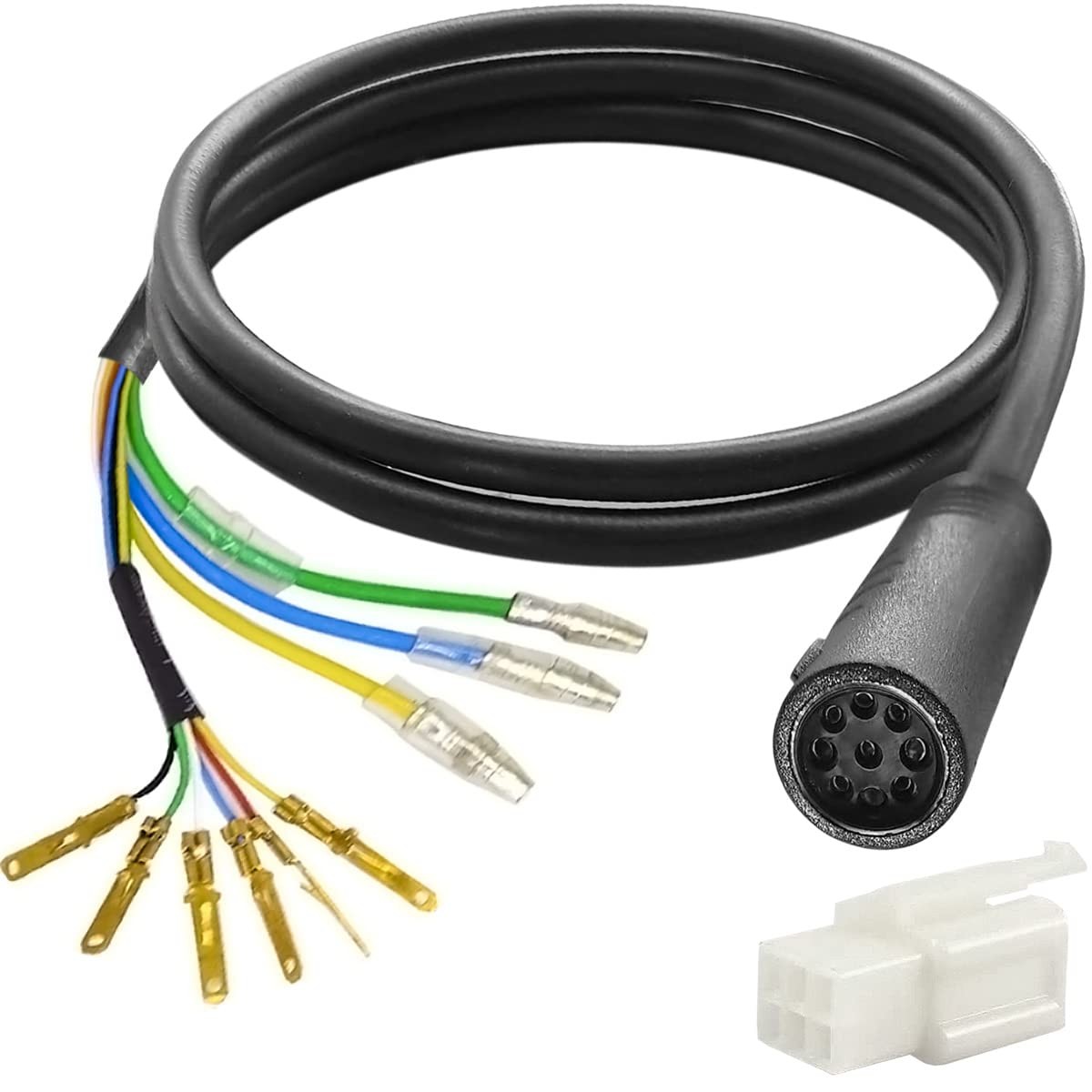 DKARDU 9 Pin Wheel Hub Motor Cable, E-Bike Hall Sensor 80 cm, 9