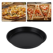 Poêle à pizza noire pour four à micro-ondes 12 pouces parfaite pour base à p