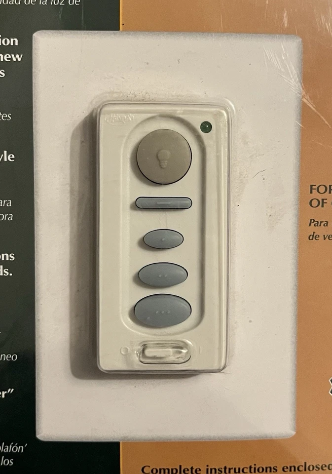 New Hunter 27186 Ceiling Fan & Light Wall-Mount Control Dimmer Sealed Package - Image 2 of 4