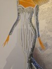 2 Alina Eydel Mixed Media Art ,Glass Bead Mosaic,Acrylic Gold/Silver Leaf 2020 ! — photo 7