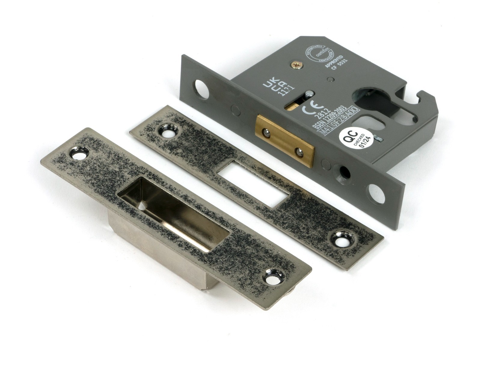 From The Anvil 51446 Pewter 2.5"" Euro Profile Dead Lock