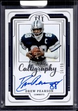 2024 Panini National Treasures #CC-DP Drew Pearson Canton Calligraphy #/99
