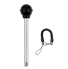 Weight Stack Pin 3/8 Inch Dia 4-1/4 Inch Long Black Knob Gym 1 Pack