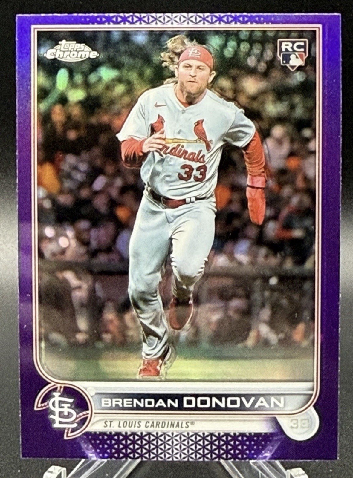 2022 Topps Chrome Update Series - Brendan Donovan #USC140 Purple Refractor (RC)