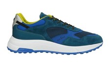 HOGAN 41,5 7,5 ⏳ NUOVE HYPERLIGHT ORIGINALI Sneakers uomo pelle suola blu bianca