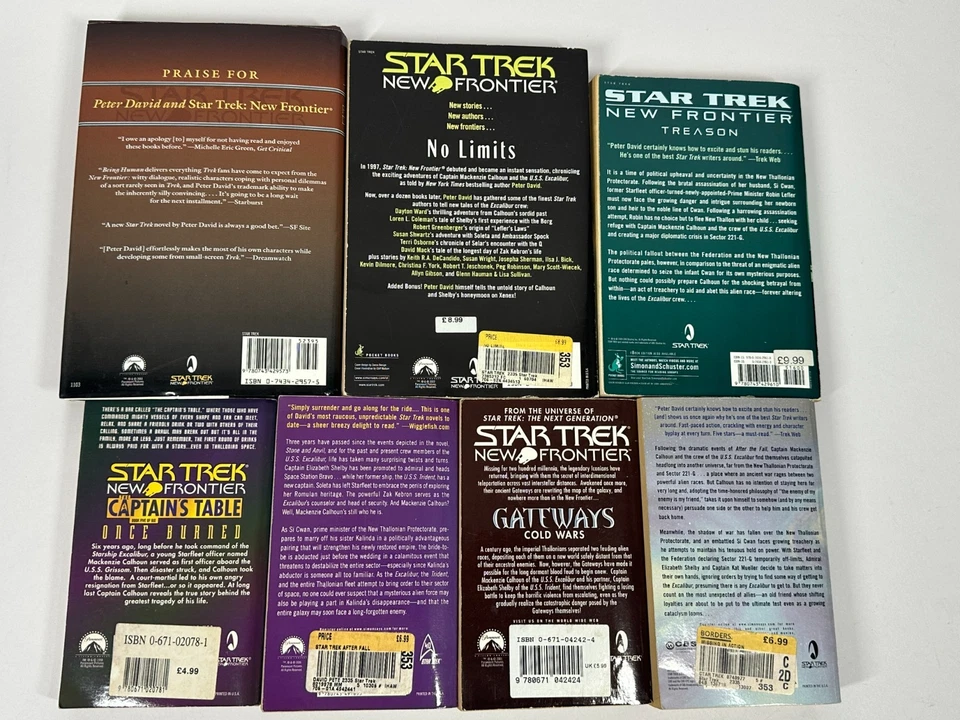 Star Trek New Frontier novels 7 x paperback/hardback books bundle - Image 4 of 4