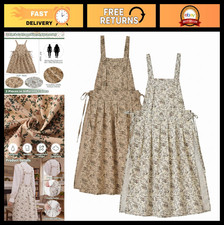 Floral Cross Back Apron Set for Women - 2 Pack with Pockets, Kitchen  Craft Use
