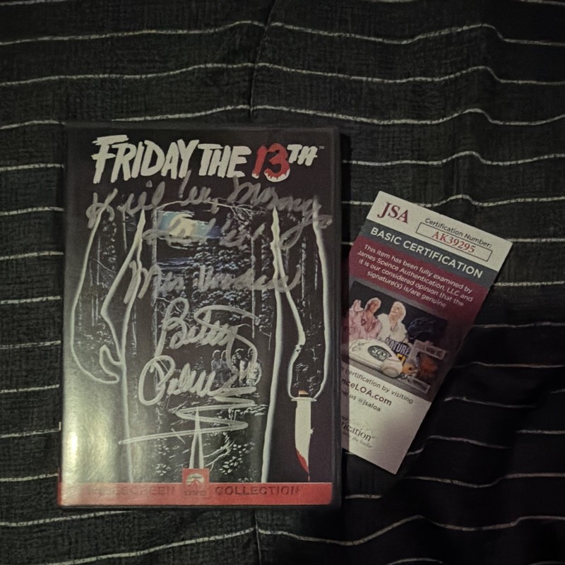 Friday the 13th Signed DVD, JSA Authentication - Betsy Palmer Autograph! RARE!